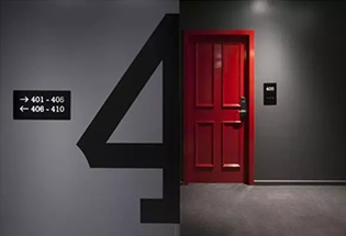 这样的酒店门牌好设计，你会一眼就记住吗？